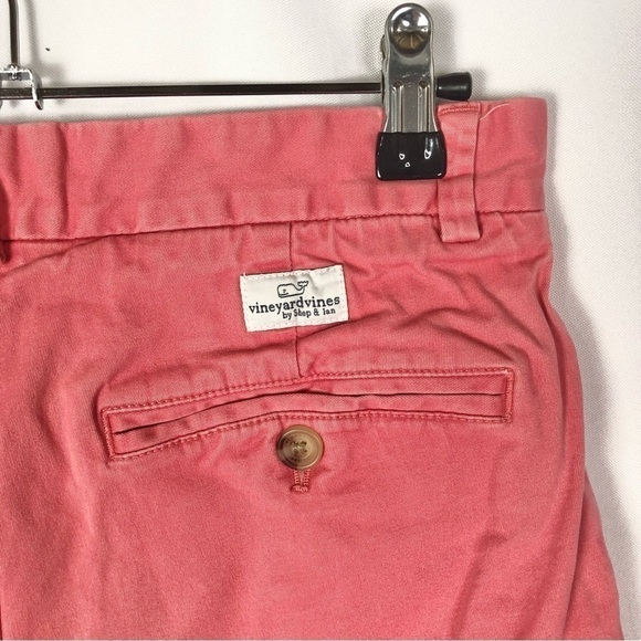 Vineyard Vines Breaker Washed Red Flat Front Chino Shorts 28 - Picture 3 of 3